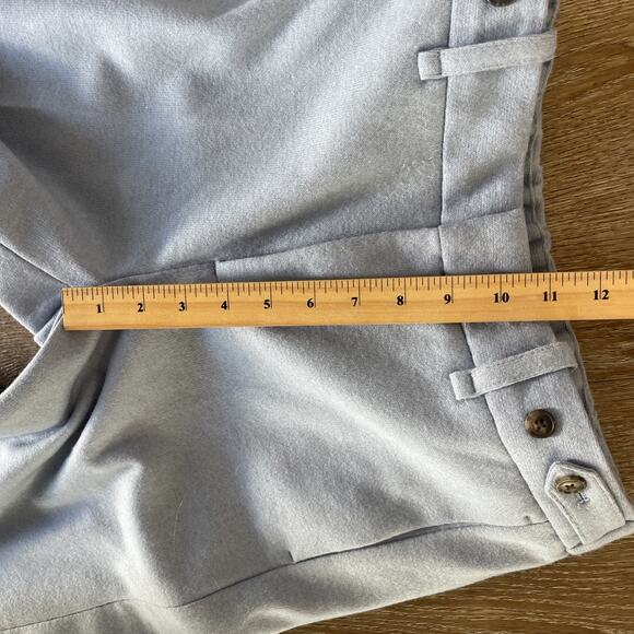 Banana Republic Women Sz 4 Wool Blend Wide Leg Trouser Pant Light Blue Stretch - Picture 7 of 13